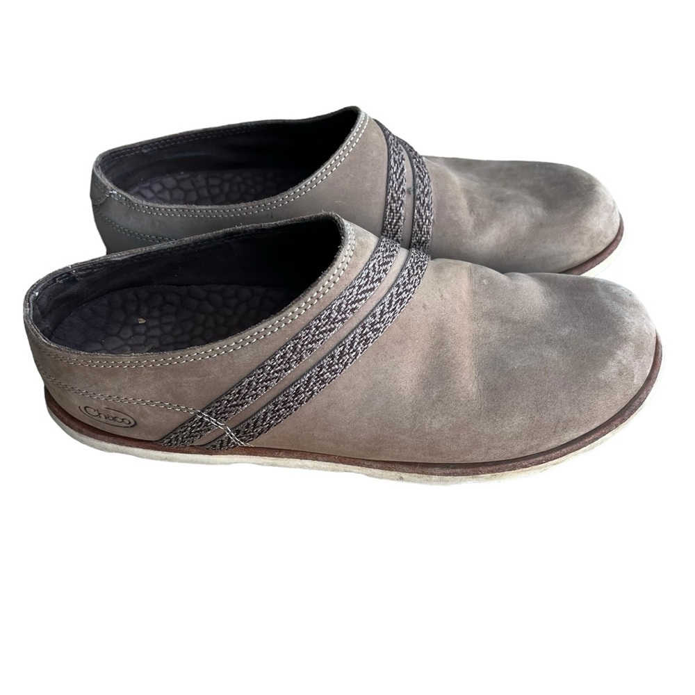 Chaco Harper Slide Tan Soft Nubuck Upper-removable LUVSEATT™ cloud-SZ-8.5